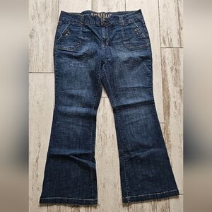 Hydraulic Blue Denim Women's Flare Jeans 22 Plus